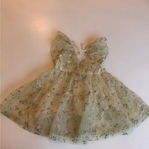 Pink Chicken 5T Floral Dress